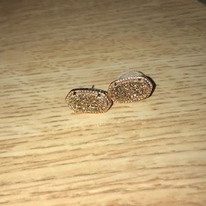 Kendra Scott Rose Gold Drusy Earrings
